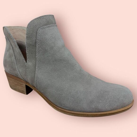 Lucky Brand Shoes - LUCKY BRAND Bebhina Waterproof Grey Suede Ankle Booties | US Size 9 (S156)
